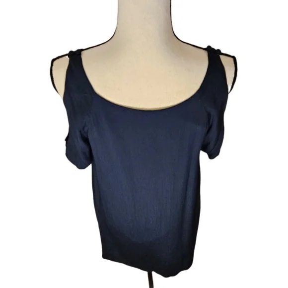 NWT - Maple Navy Cold Shoulder Dress - Picture 10 of 12